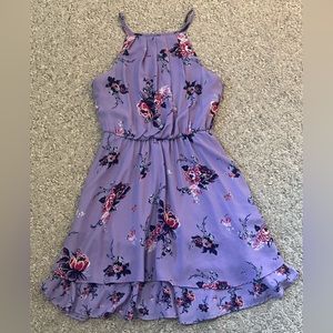 Francesca’s Lavender Floral Dress Size Small